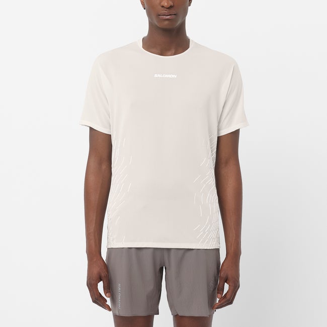 T-shirt Salomon Sense Aero Graphic T-Shirt Beige | LC2700100