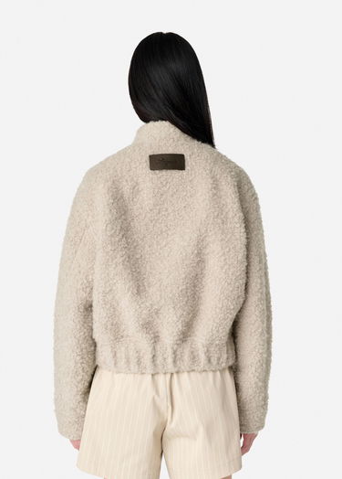 Bomberjakke AXEL ARIGATO Textured Cropped Jacket Beige | A3052001, 3
