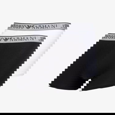 Boksere Emporio Armani EA7 Men's Knit Trunk 2-Pack Nero/ Bianco M Sort | 111769 4F720 10320, 0
