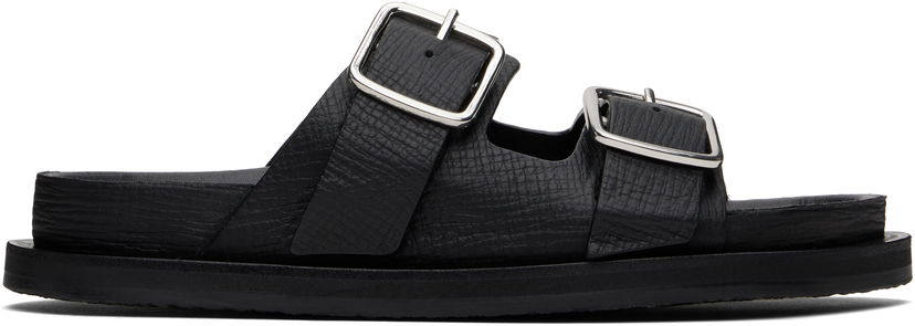 Tøj Studio Nicholson Studio Nicholson Denver Leather Sandals Sort | DENVER SNW - 1652