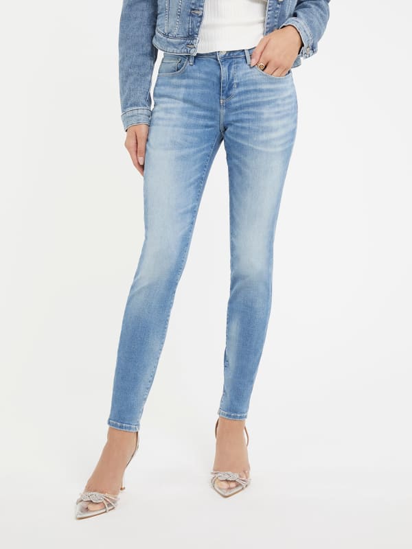Jeans GUESS Skinny Fit Denim Blå | W2YA99D4Q01, 0