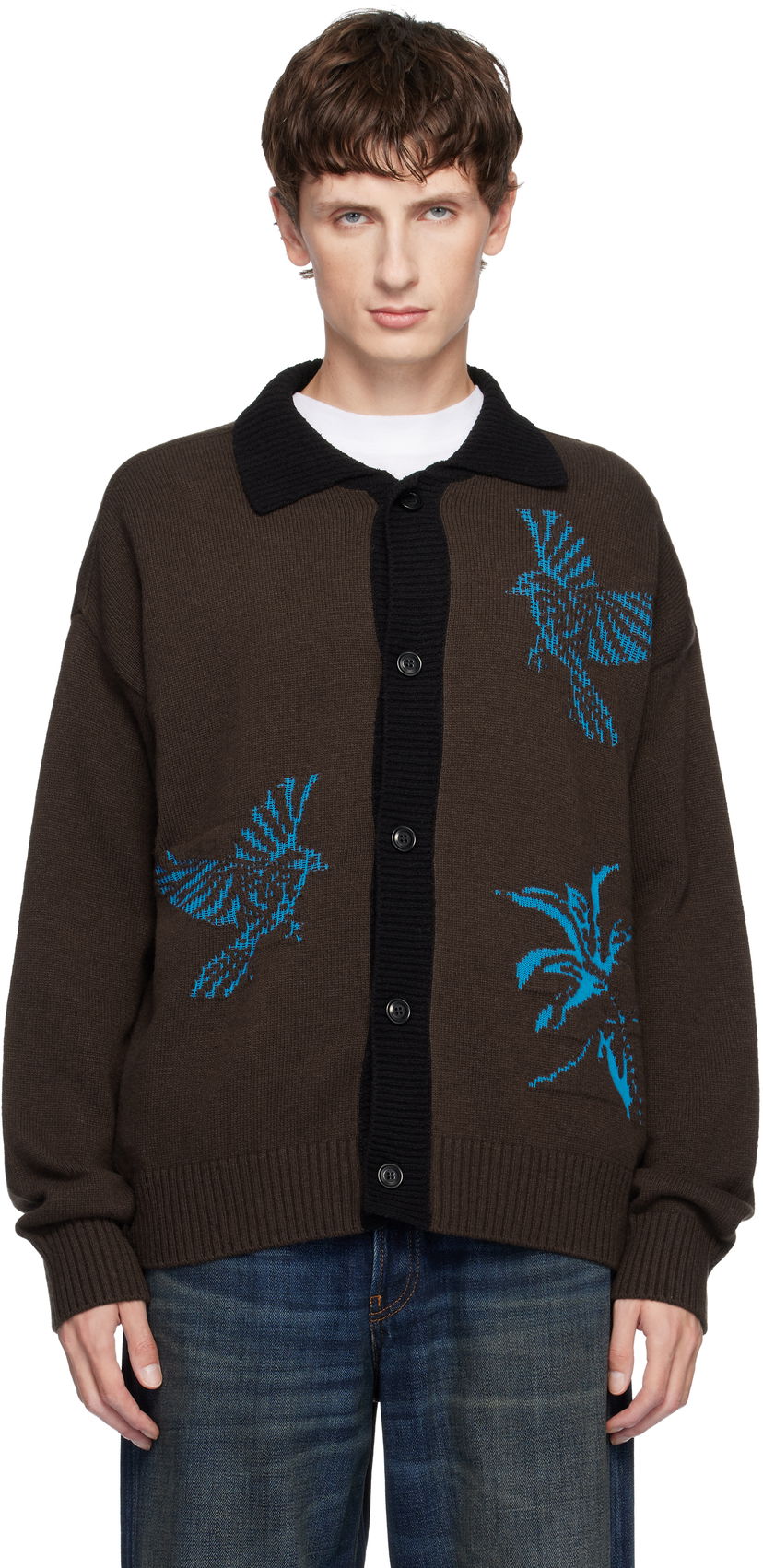 Sweater Andersson Bell Andersson Bell Bird Intarsia Cardigan Flerfarvet | atb1371u