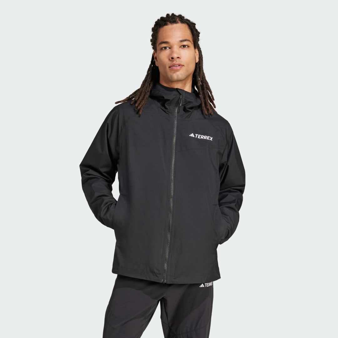 Vindjakke adidas Performance Multi 2L RAIN.RDY Windbreaker Sort | JN8804, 0