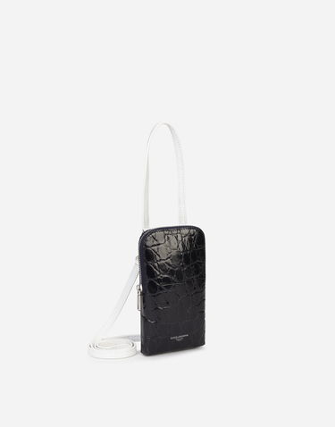 Tegnebog Dolce & Gabbana Dolce & Gabbana Alligator Skin Cell Phone Case With Heat-stamped Logo Mørkeblå | BP2575A2V7489623, 1