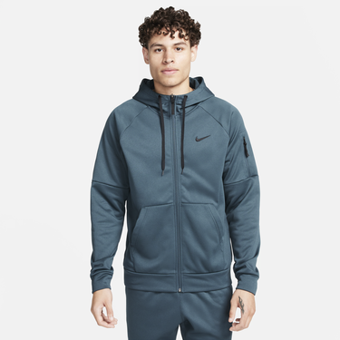 Sweatshirt Nike Therma-FIT Full-Zip Fitness Hoodie Grå | DQ4830-328, 0