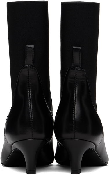 Kjole TOTEME TOTEME 'The Mid Heel' Leather Boots Sort | 214-907-813, 1