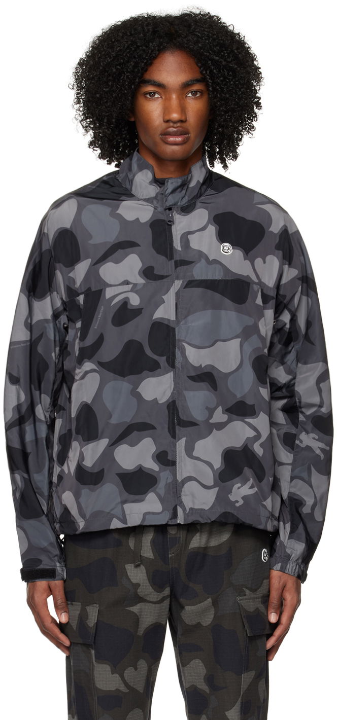 Vindjakke BILLIONAIRE BOYS CLUB Billionaire Boys Club Camo Sports Jacket Grå | B22404