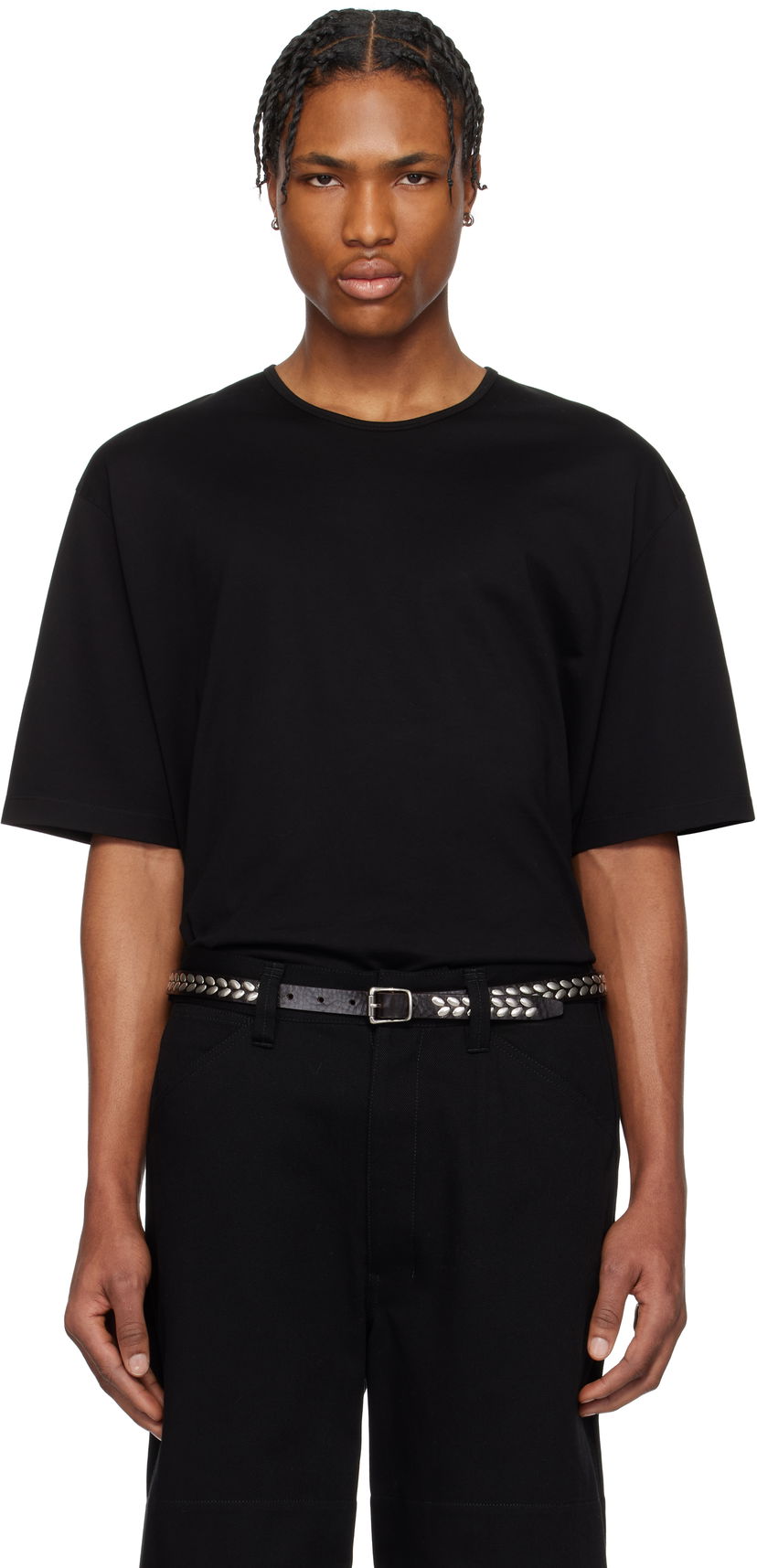 T-shirt LEMAIRE Lemaire Relaxed T-Shirt Sort | TO1335 LJ1018