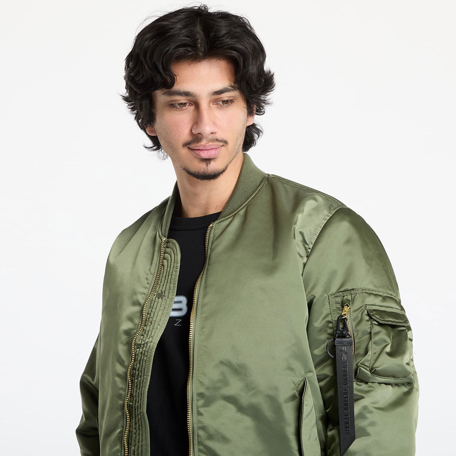 Bomberjakke Alpha Industries MA-1 Flight Bomber Jacket Grøn | 756111-01, 1