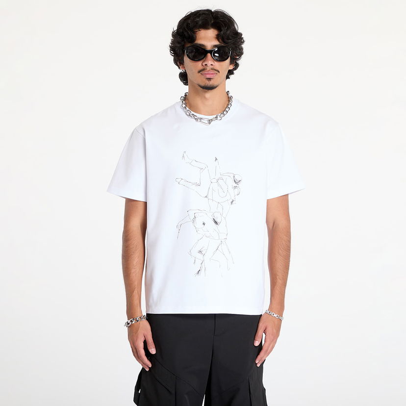 T-shirt HELIOT EMIL Shelter Printed T-Shirt Hvid | PREAW24_M_09_125_WHT02