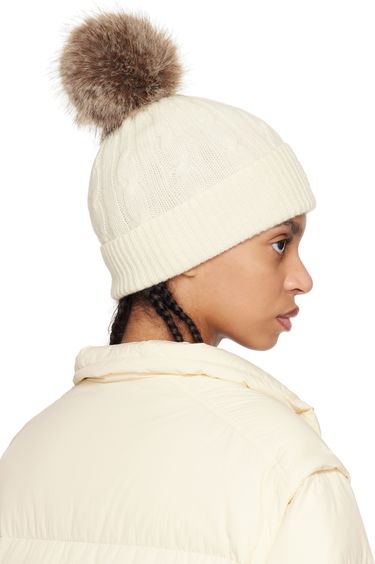 Puffer jakke Moncler Moncler Wool & Cashmere Pom Pom Beanie Brun | K10933B00022M4281, 4