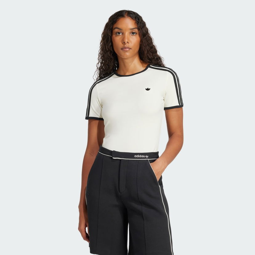 T-shirt adidas Originals Premium 3-Stripes Cali T-Shirt Hvid | JD5467