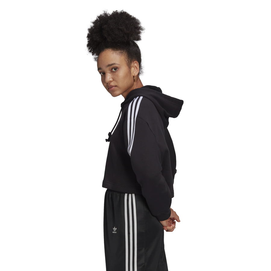 Sweatshirt adidas Originals Adicolor Classics Cropped Hoodie W Sort | HC2016, 1