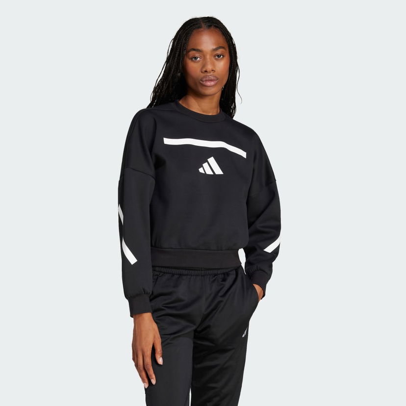 Sweatshirt adidas Performance Z.N.E. Sportswear Crewneck Sweatshirt Sort | JJ4775