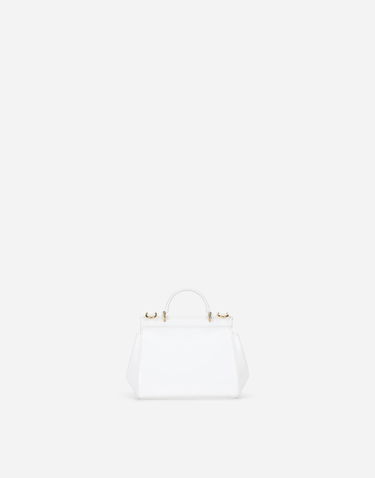 Håndtaske Dolce & Gabbana Dolce & Gabbana Mini Sicily Patent Leather Bag Hvid | EB0003A106787682, 3