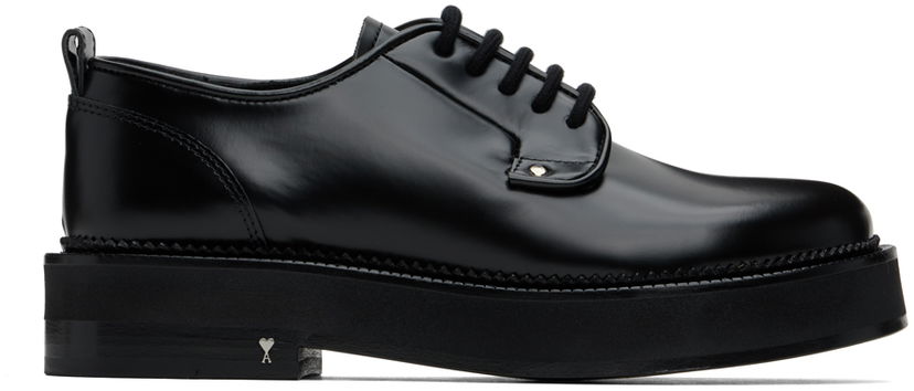 Skopleje AMI AMI Paris Anatomical Toe Derbys Sort | USV024.AL0043
