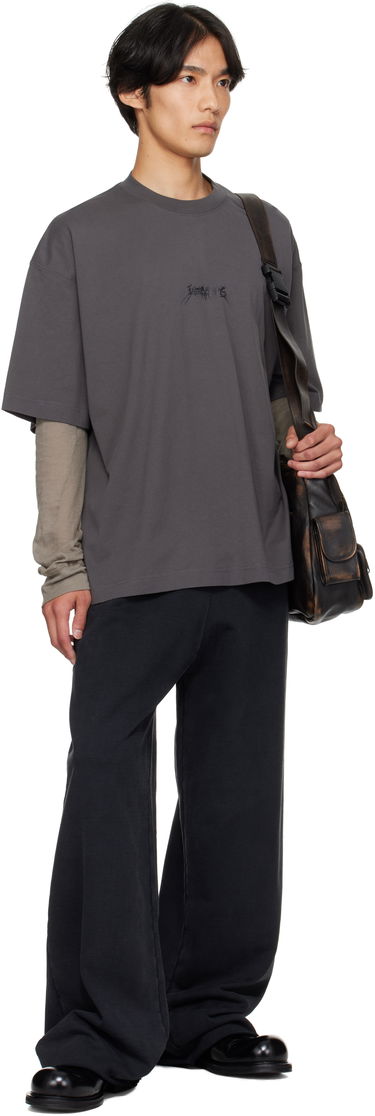 T-shirt VETEMENTS VETEMENTS Metal Logo Regular Fit T-Shirt Grå | UH76TR600M, 3