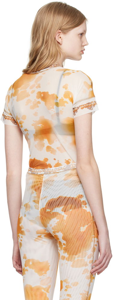 T-shirt Ottolinger Ottolinger Exclusive Sheer T-Shirt Orange | 100115, 2