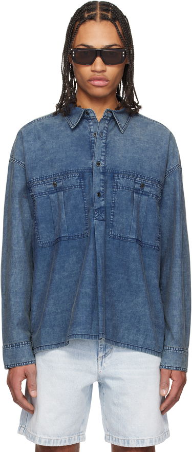 Skjorte ISABEL MARANT Isabel Marant Vittore Denim Overshirt Blå | 25PCH0228HA-C1I01H, 0
