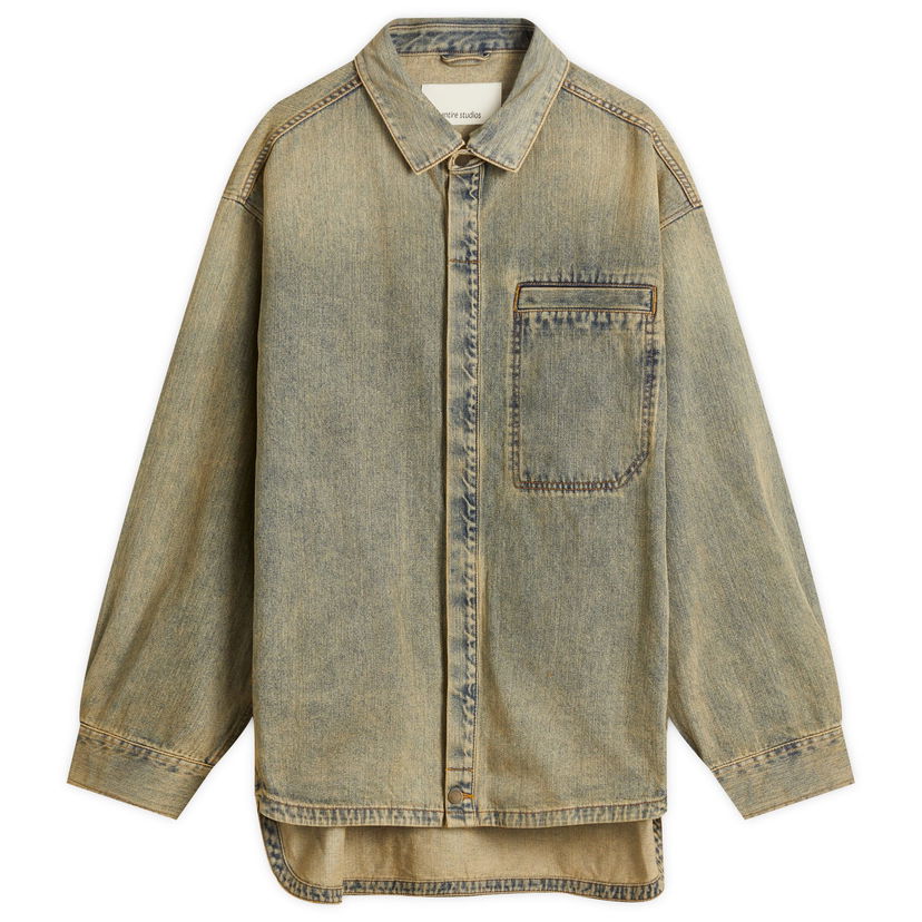 Skjorte Entire Studios Entire Studios Herculean Denim Shirt Beige | ESU-S25-11005-SW