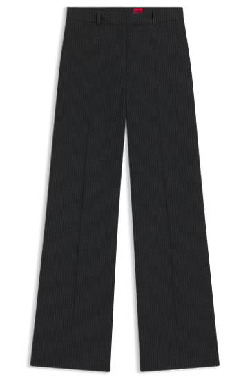 Bukser BOSS Regular-fit Pinstripe Trousers Sort | 50547586, 0