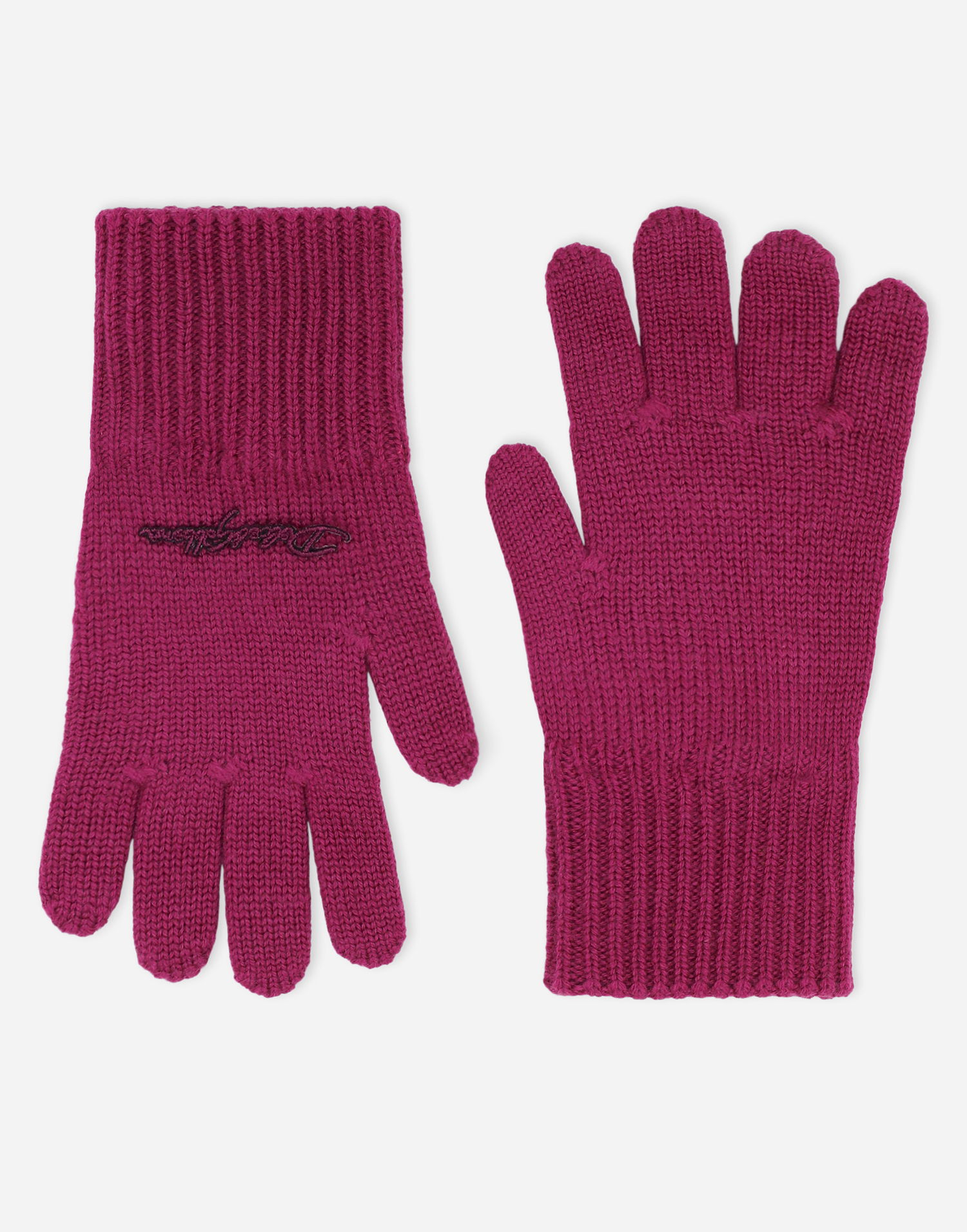 Handsker Dolce & Gabbana Dolce & Gabbana Knit Gloves With Logo Lyserød | LBKAC7JCVWEF0247, 1