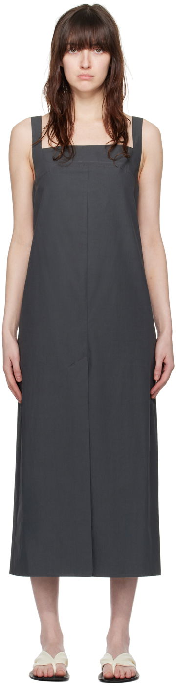 Kjole Loulou de Saison Loulou de Saison Makeen Midi Dress Grå | MAKEEN