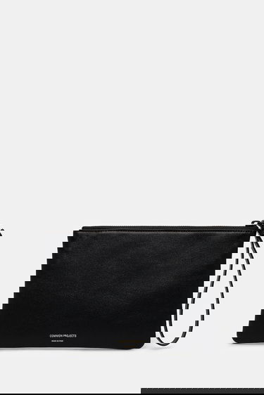 Håndtaske Common Projects Small Flat Leather Pouch Sort | 9187.7547, 0