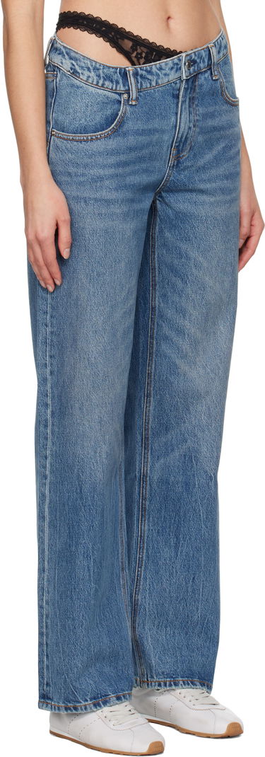 Jeans Alexander Wang Pre-Styled Denim Jeans Blå | 4DC1254612, 1