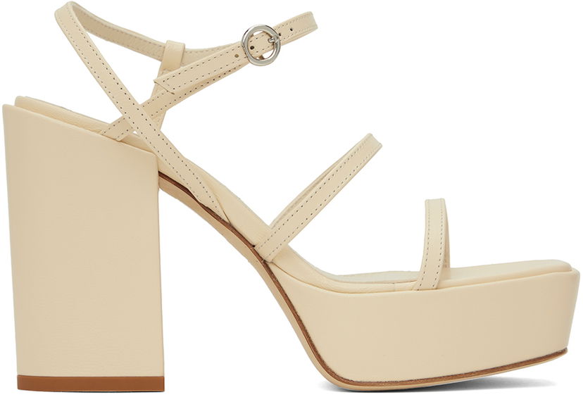 Tilbehør Aeyde Aeyde Katalin Heeled Sandals Beige | A11-HS-ATNS11BL38-SS24-100-007