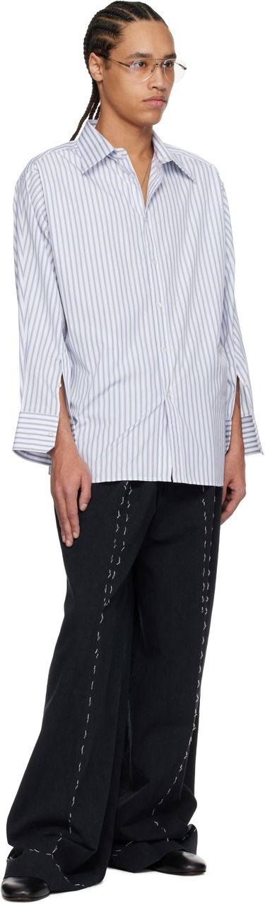 Skjorte Maison Margiela Maison Margiela Stripe Cotton Shirt Hvid | S50DT0049 M35311, 3