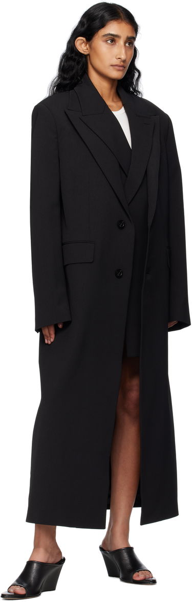 Frakker Jean Paul Gaultier Jean Paul Gaultier Double Layer Coat Sort | 25/03-U-OU010-W002-00, 3