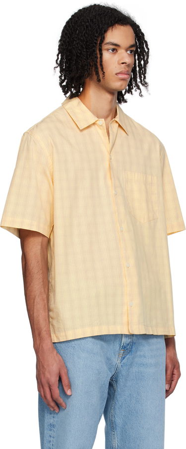 Skjorte Samsoe Samsoe Samsøe Samsøe Saayo P Short Sleeve Shirt Gul | M24100054, 1