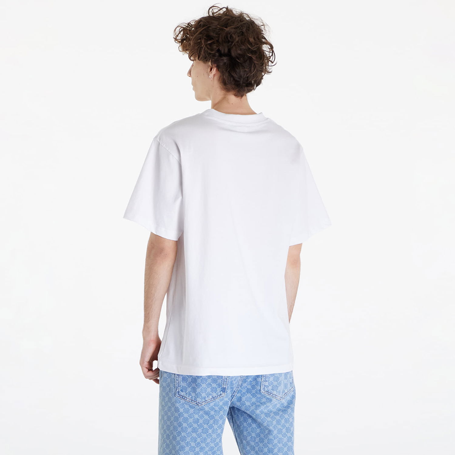 T-shirt Queens Essential T-Shirt With Contrast Print White Hvid | QNS_023, 1