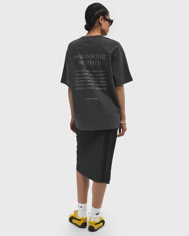 T-shirt Samsoe Samsoe Sawandering T-Shirt Sort | U25100024-BLACK-WANDERING, 2