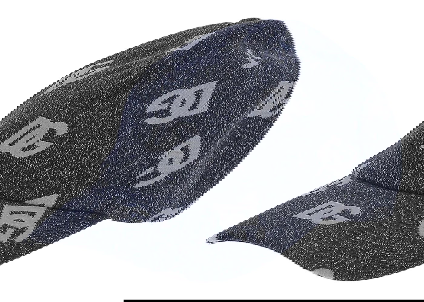 Kasket Dolce & Gabbana DG Logo Jacquard Denim Baseball Cap Grey Mørkeblå | GH706AFJFAPS8350, 0