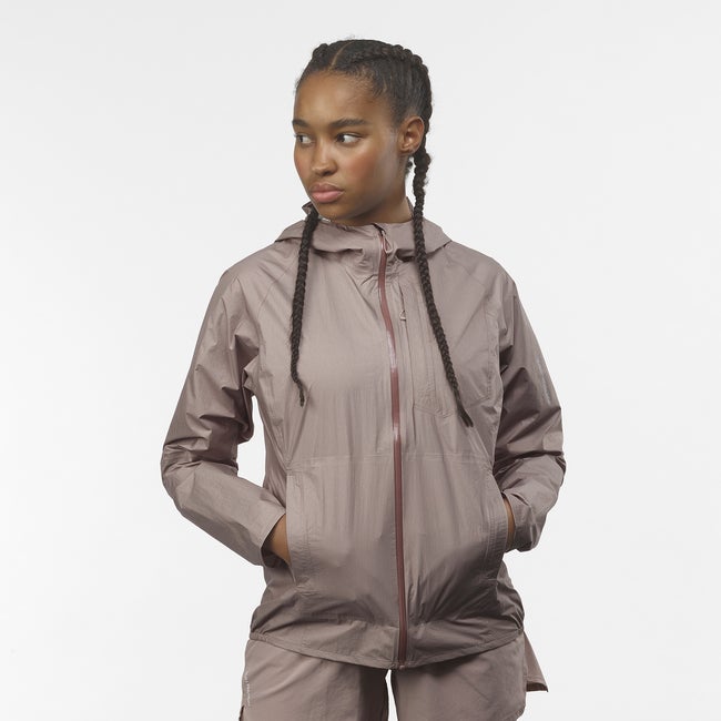 Vindjakke Salomon Bonatti Waterproof Jacket Lilla | LC2684700, 0