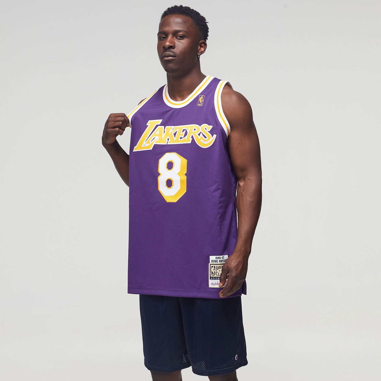 Jersey Mitchell & Ness NBA AUTHENTIC JERSEY LOS ANGELES LAKERS ROAD 1996-97 KOBE BRYANT #8 Lilla | AJY4GS18092-LALPURP96KBR, 1