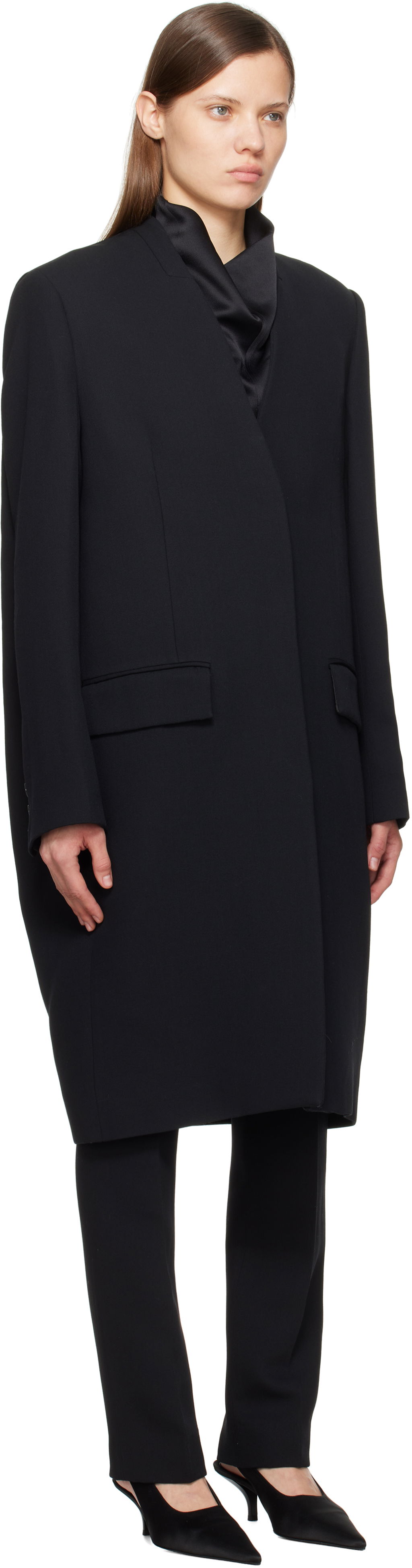 Trenchcoat TOTEME TOTEME Deep Pleat Coat Sort | 251-WRO4312-FB0336, 1