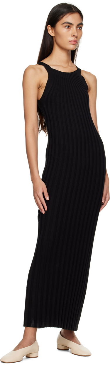 Kjole Loulou de Saison Loulou de Saison Otama Midi Dress Sort | OTAMA, 3