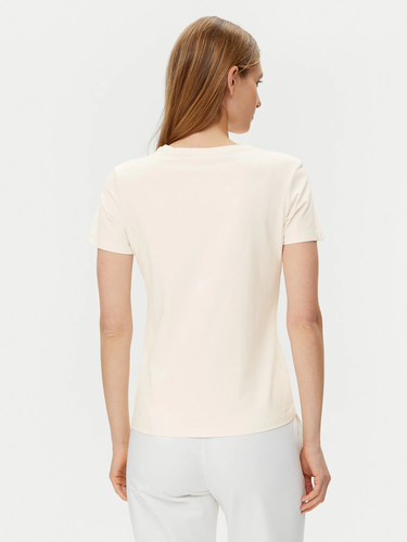 T-shirt GUESS Guess Lucia Short Sleeve T-Shirt Beige | O5GI02KBBU1-G6K5, 2