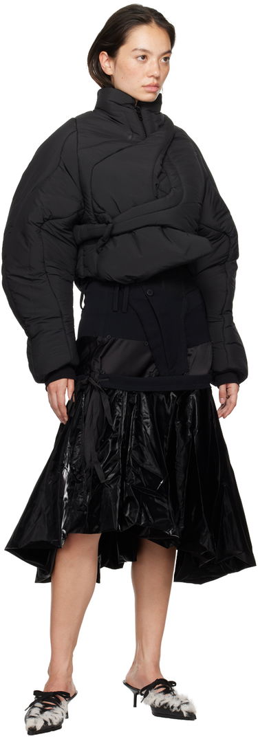 Puffer jakke Ottolinger Ottolinger Asymmetrical Padded Jacket Sort | 1090603921, 3