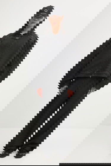 Jakke VETEMENTS VETEMENTS Racing Denim Oversize Jacket Sort | UH76DJ900B2, 7