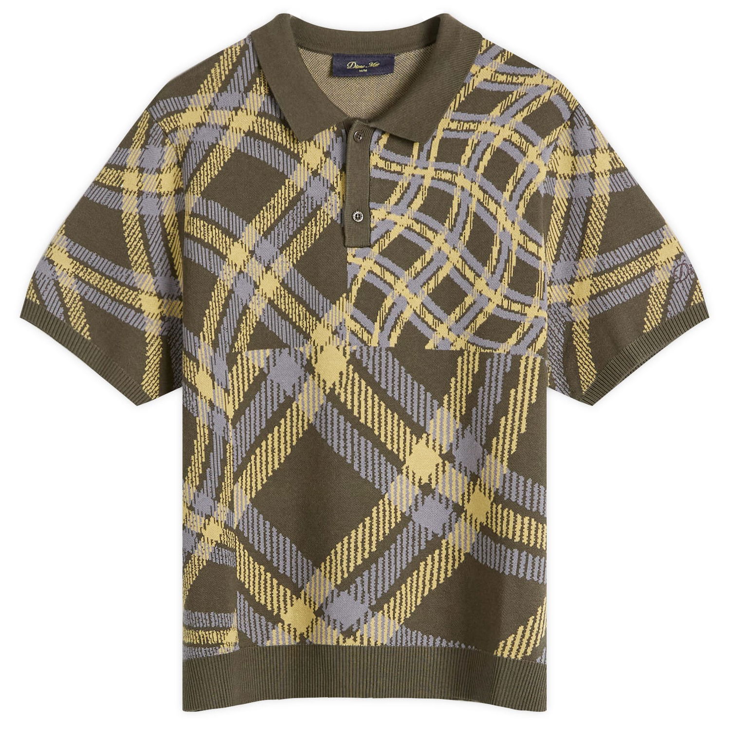 Polo skjorte Dime Dime Antique Knit Polo Shirt Grøn | DIMESP258BRW, 1