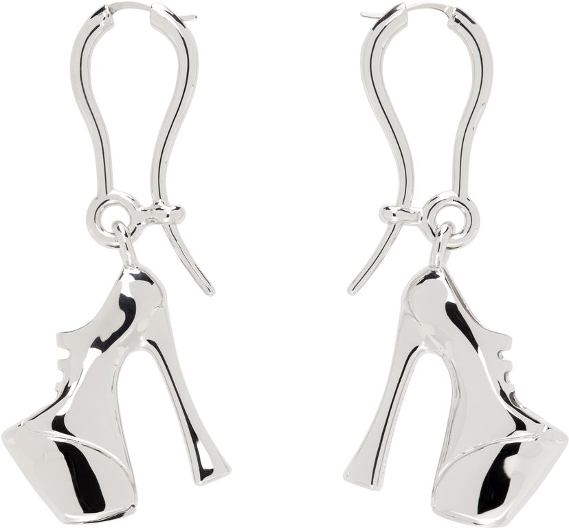 Øreringe Vivienne Westwood Vivienne Westwood Silver-Tone Alienor Platform Heel Dangle Earrings Metalisk | 6202016S-02P019-