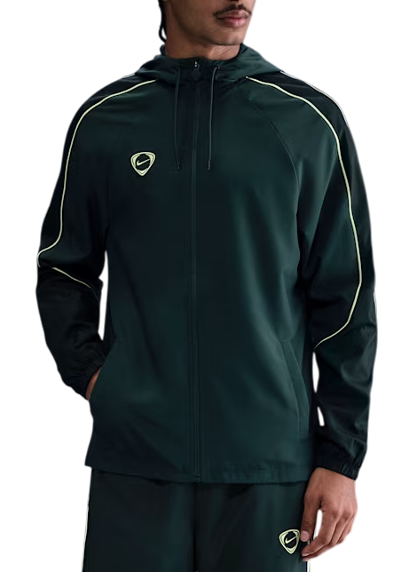 Vindjakke Nike Academy+ Hooded Repel Rain Jacket Grøn | hv3581-390