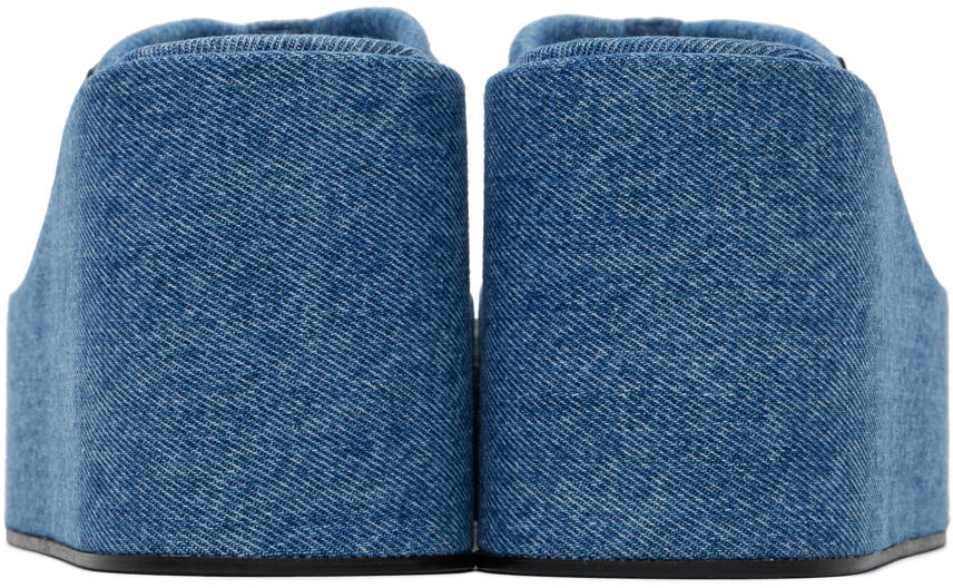 Tilbehør Coperni Coperni Denim Wedge Sandals Blå | COPSH09202, 1