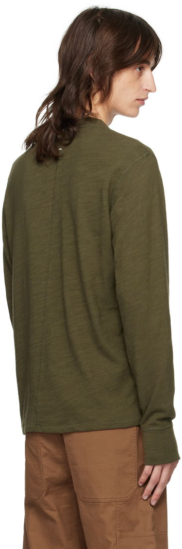 T-shirt rag & bone Rag & Bone Classic Flame Henley Grøn | MBC22FT037TL37, 2