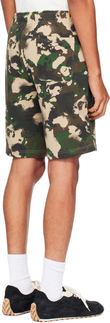 Shorts BAPE Map Camo Regular Fit Shark Sweat Shorts Grøn | 001SPL301001M, 2
