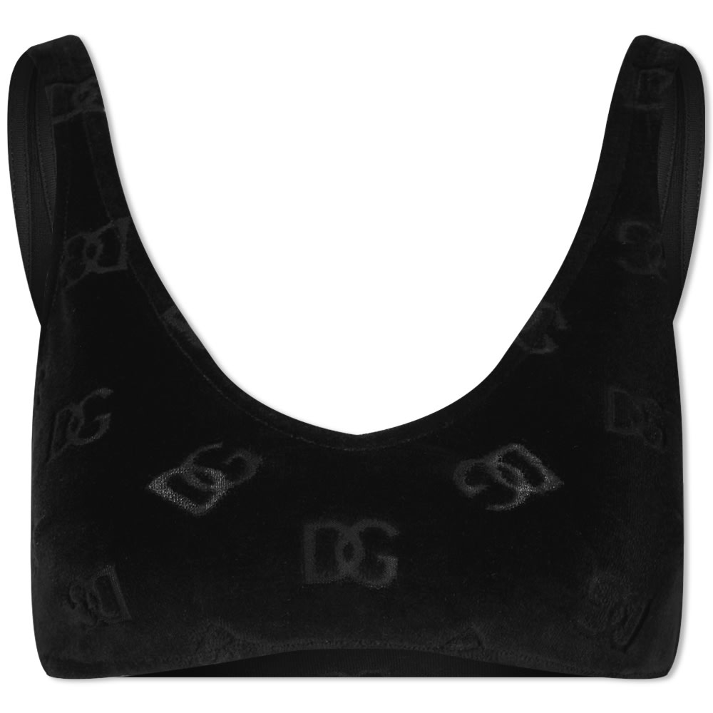 Bh Dolce & Gabbana Logo Bralet Top Sort | F770DTFJ7DL-N0000, 0